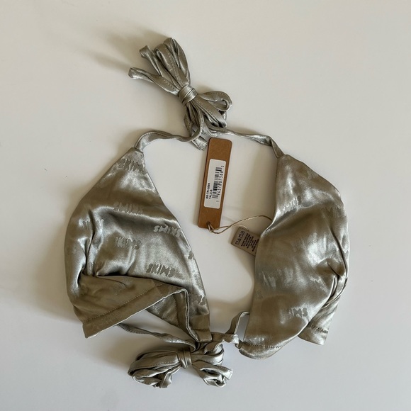 NWT Skims Jacquard Triangle Bralette Talc - Picture 8 of 9